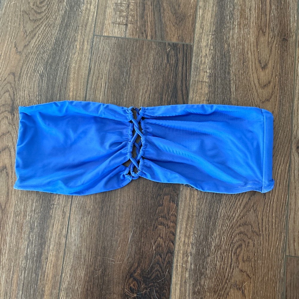 Acacia strapless swim top